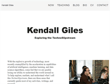 Tablet Screenshot of kendallgiles.com